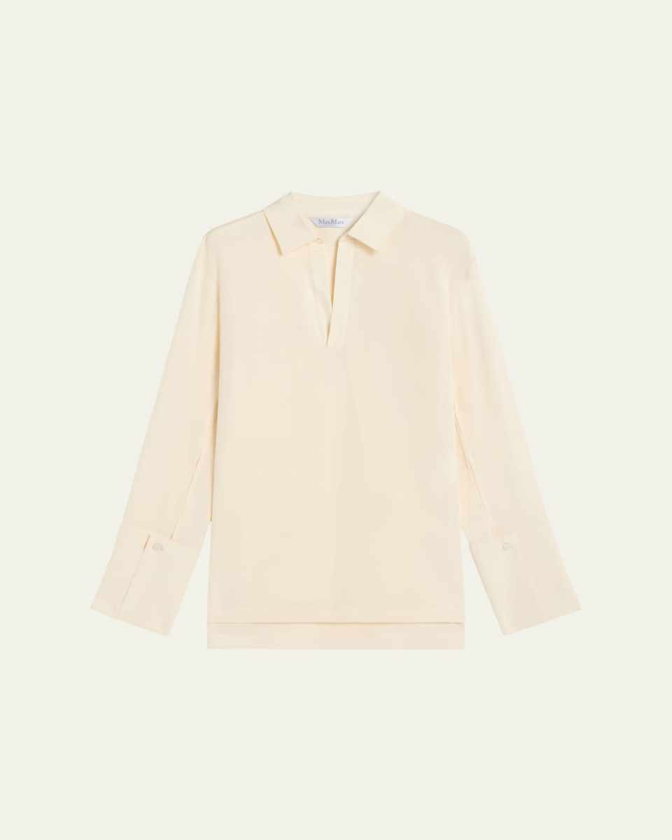 Dover Silk Stretch Collared Shirt